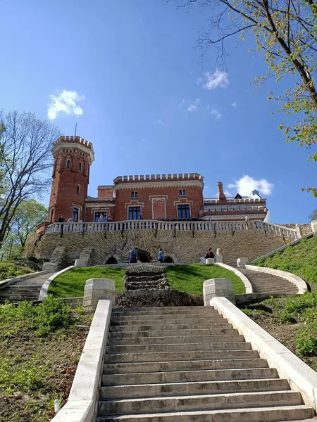 Palace Danish Prince Russia Country Red Stones Knight Tower — Stock Photo, Image