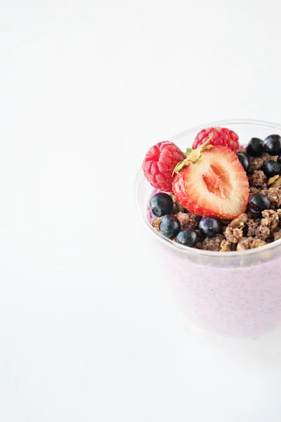 Imagem de comida. sobremesa chia saudável doce — Fotografia de Stock