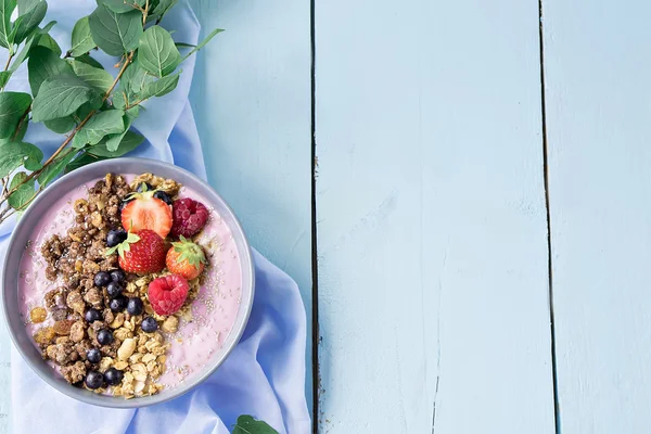 Imagem de comida. doce sobremesa muesli saudável — Fotografia de Stock