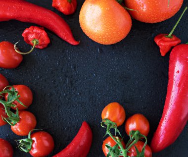 taze kırmızı sebze 