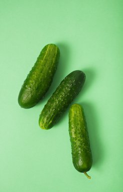  Olgun taze salatalık 