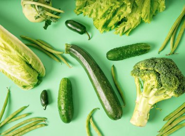 Taze yeşil sebzeler