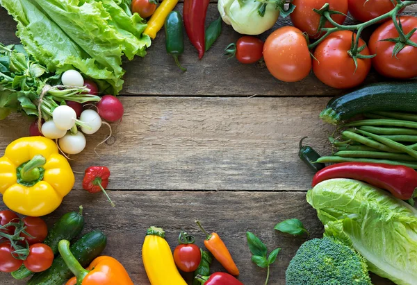 Friska grönsaker fräska — Stockfoto