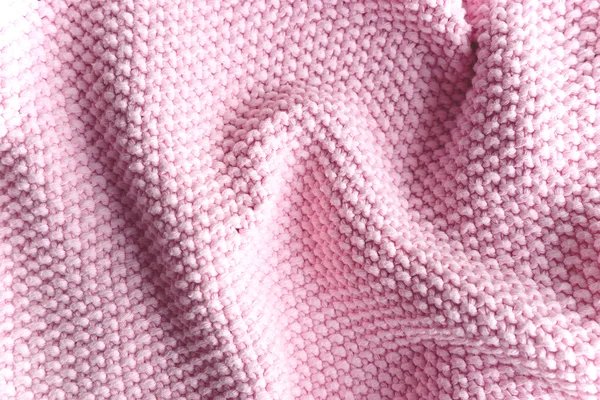 Roze gebreide stof textuur — Stockfoto