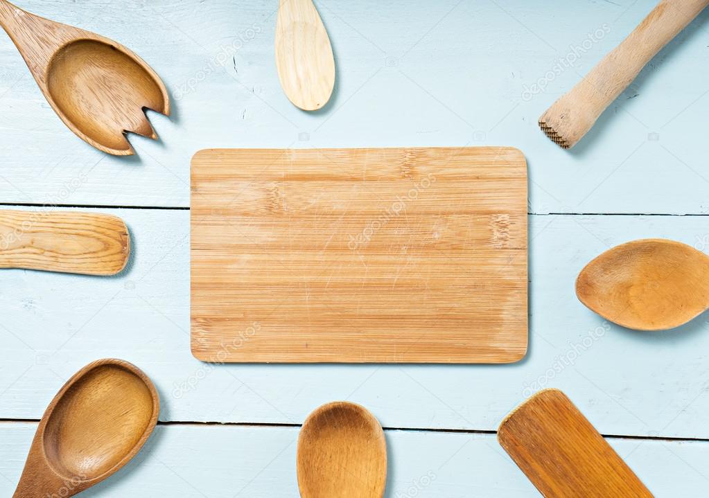 Wooden kitchen equipment Stock Photo by ©christina_pauchi 120897326