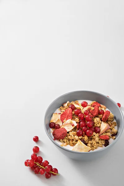 Delicioso cereal com bagas — Fotografia de Stock