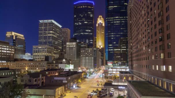 Minneapolis September 2016 Wide High Angle Shot Downtown Minneapolis Cityscape — Stock Video
