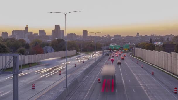 Plan Moyen Paul Minneapolis Éloigné Minnesota Capitol Building Circulation Routière — Video