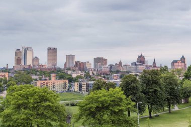 Milwaukee Kilbourn Park Manzaralı Günbatımı Yansımaları