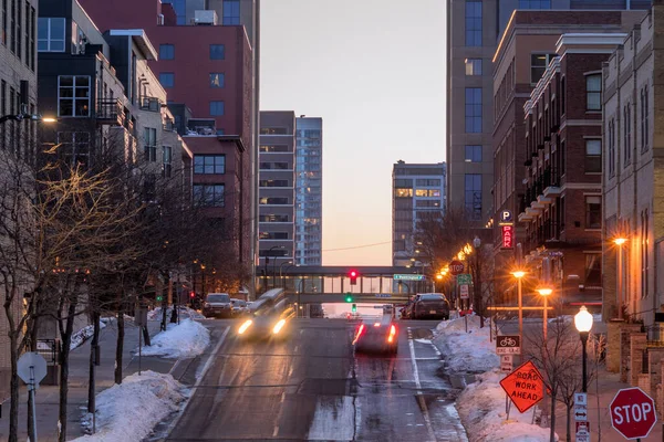 Portland Ave Centro Leste Minneapolis — Fotografia de Stock