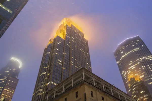 Snöig Utsikt Över Minneapolis Centrum — Stockfoto