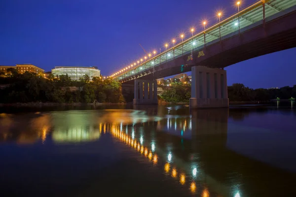 Washington Ave Bridge Twilight Try — Stock Photo, Image