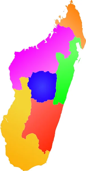 Madagaskar, il Haritası