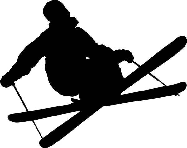 Freestyle esquiador — Archivo Imágenes Vectoriales