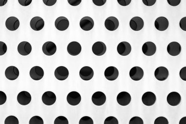 metal cephe detay beyaz delikli