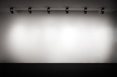 Beyaz Galerisi duvar ışık ile