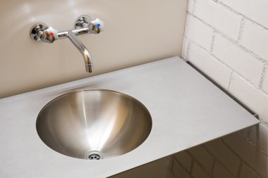 Modern metal lavabo