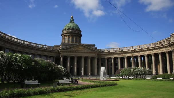 16.06.2015 - Kazaňského katedrála, St. Petersburg, Rusko. — Stock video