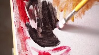 Tual üzerine akrilik boyama.