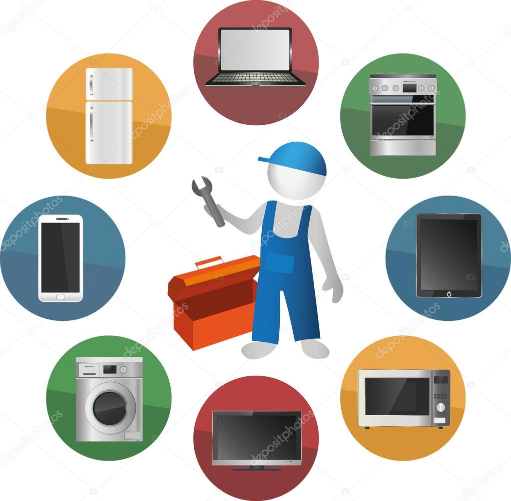 Technical support design over white background, vector illustration