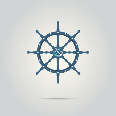 Dümen Kaptan izole simgesi