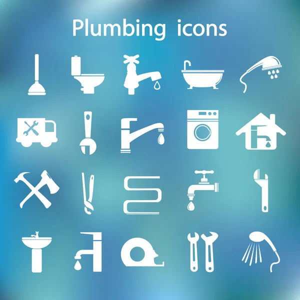 Sıhhi tesisat Icons set