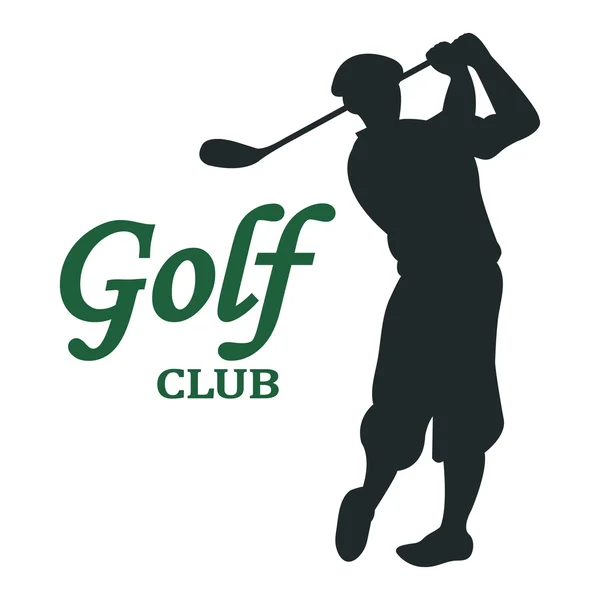Signo del club de golf - ilustración vectorial — Vector de stock