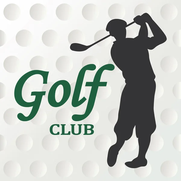 Signo del club de golf - ilustración vectorial — Vector de stock