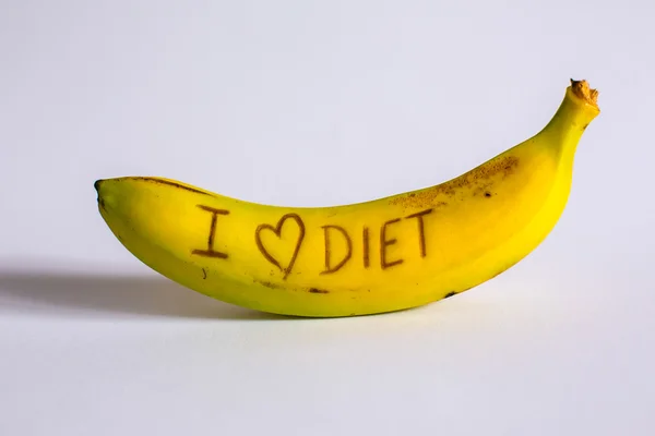 Люблю диету - свежие и вкусные бананы — стоковое фото
