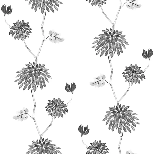 Chrysant naadloze textuur — Stockvector