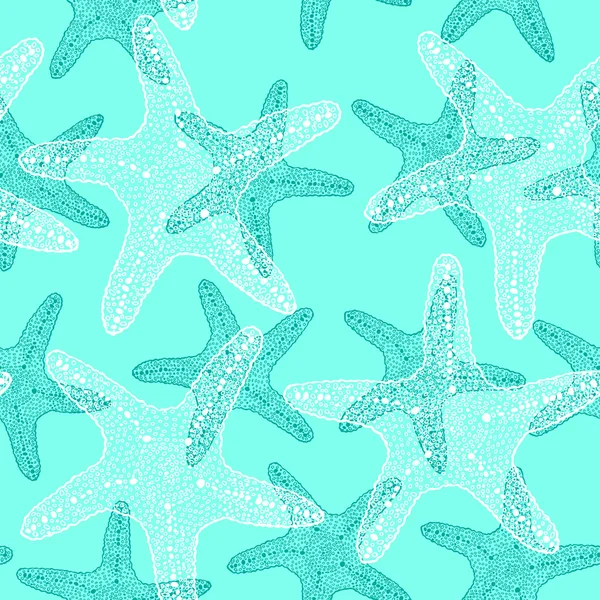 Sketch starfish seamless