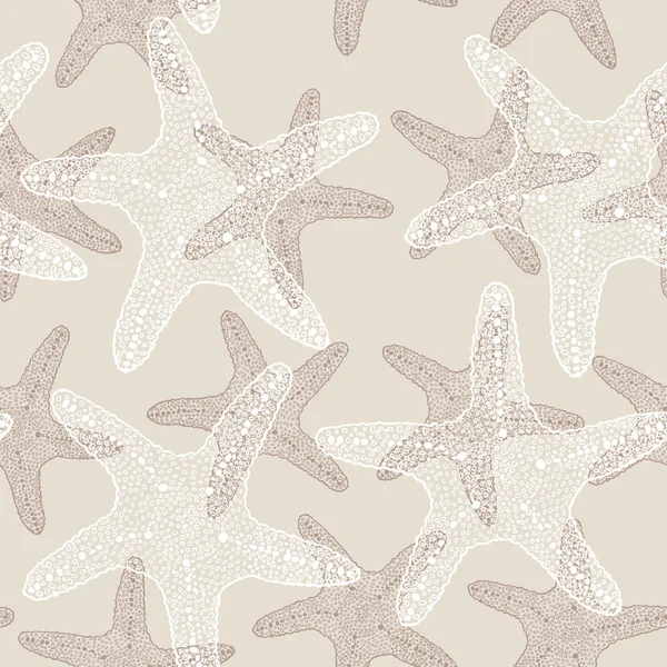 Sketch starfish seamless