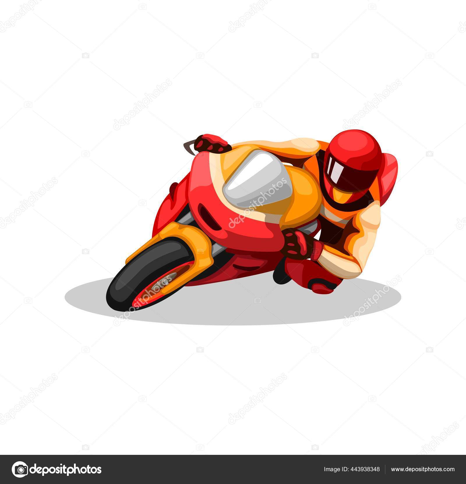 Desenho de coleção de corrida de moto