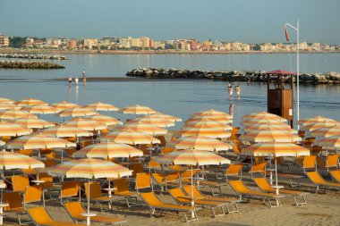 Plaj ve deniz Rimini Beach Romagna - seyahat