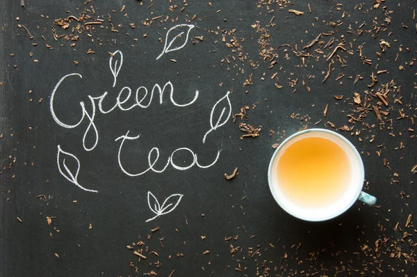 Green tea bancha — Stock Photo, Image