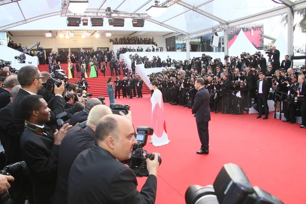 Atmosfera no 68th Festival de Cannes — Fotografia de Stock