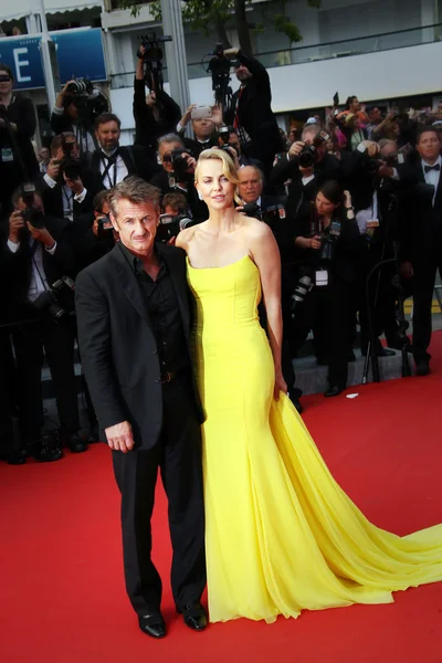 Charlize theron, penn sean — Foto de Stock