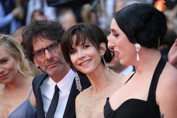 Rossy de Palma, Joel Coen and Sophie Marceau — Stock Photo, Image