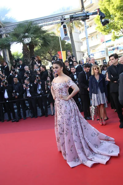 Aishwarya Rai en el Festival de Cannes — Foto de Stock