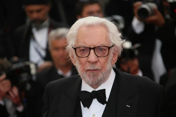 Donald Sutherland Cannes Film Festivali'nde — Stok fotoğraf