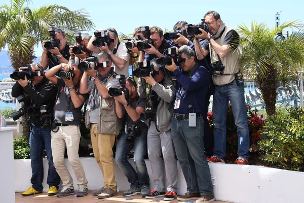 Fotógrafos assistem a chamada fotográfica "Grace of Monaco" — Fotografia de Stock