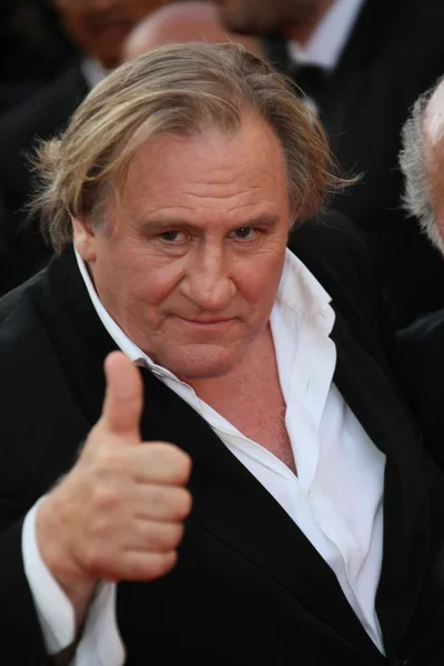 Gerard Depardieu Ordförande — Stockfoto