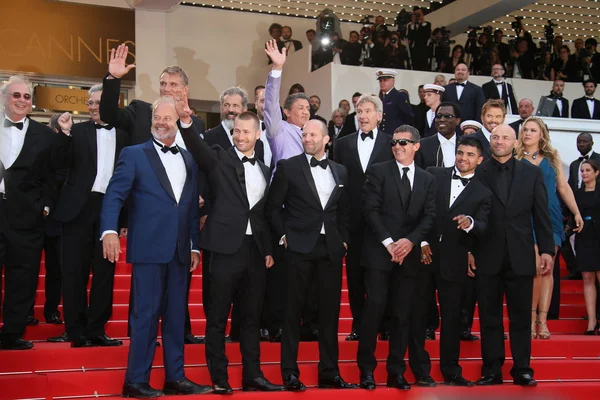 Mel Gibson, Jason Statham, Sylvester Stallone — Foto de Stock