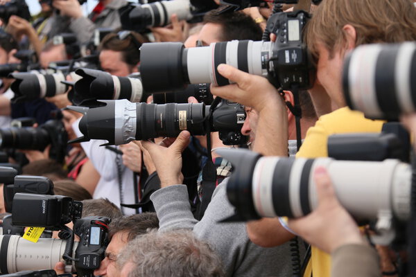 Photographers at the photocall