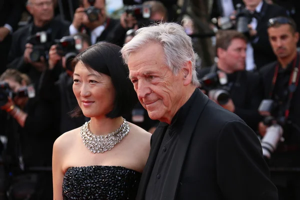 Costa-Gavras and Fleur Pellerin — Stock Photo, Image