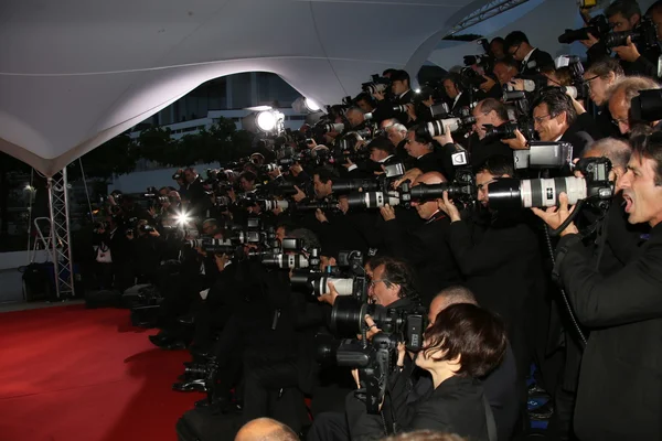 Fotógrafos durante el 68º Festival de Cannes — Foto de Stock