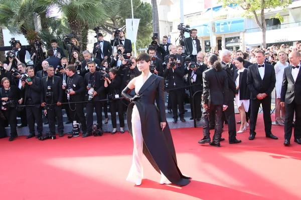 Li yuchun under sextioåttonde årliga filmfestivalen i cannes — Stockfoto