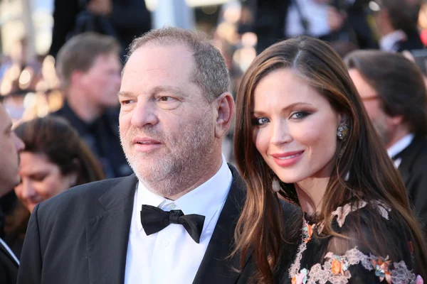 Harvey Weinstein y Georgina Chapman — Foto de Stock