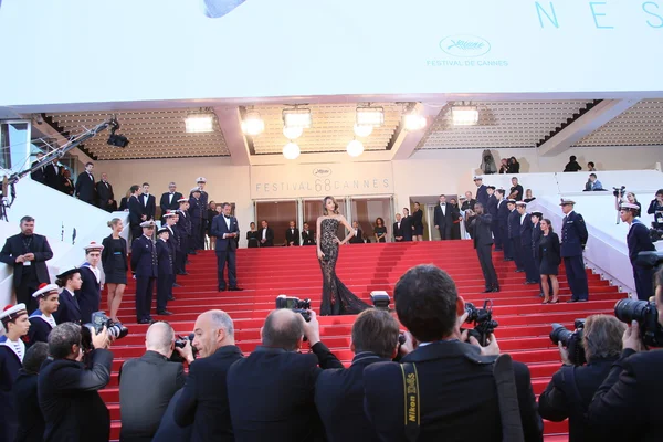 Jourdan Dunn durante o 68th anual Cannes Film Festival — Fotografia de Stock