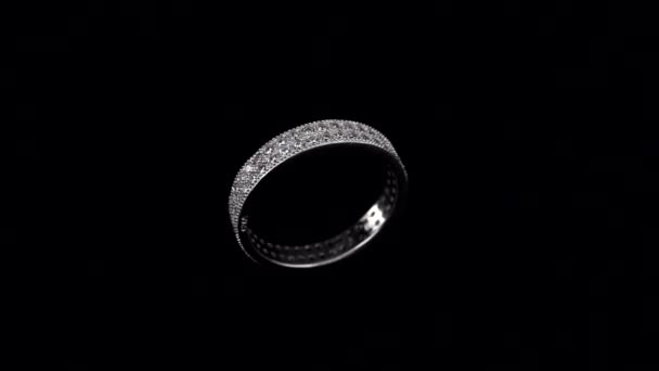 Sieraden-ringen, sieraden ring, de ring, verlovingsring, wedding ring — Stockvideo